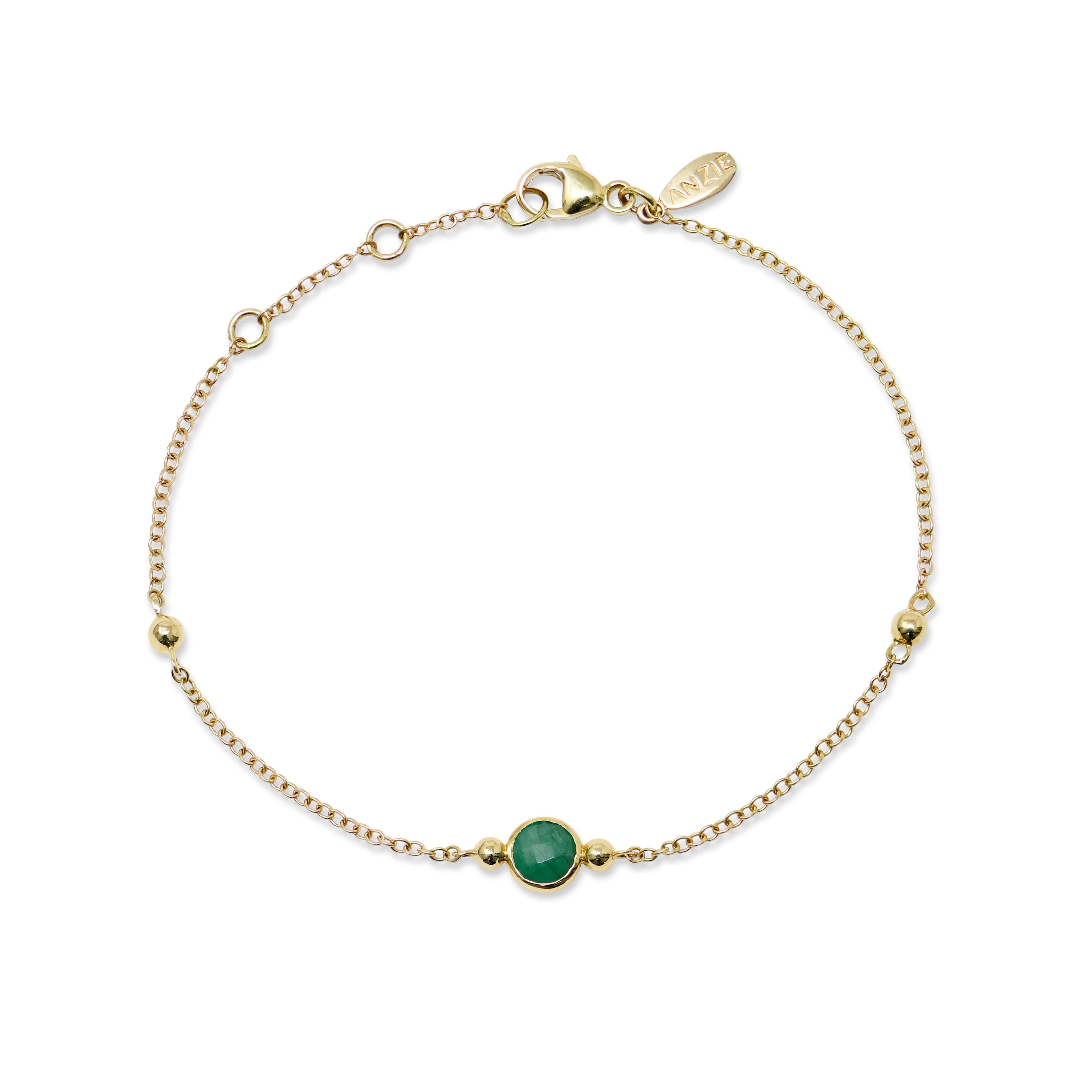 Bonheur Birthstone Bracelet Gold