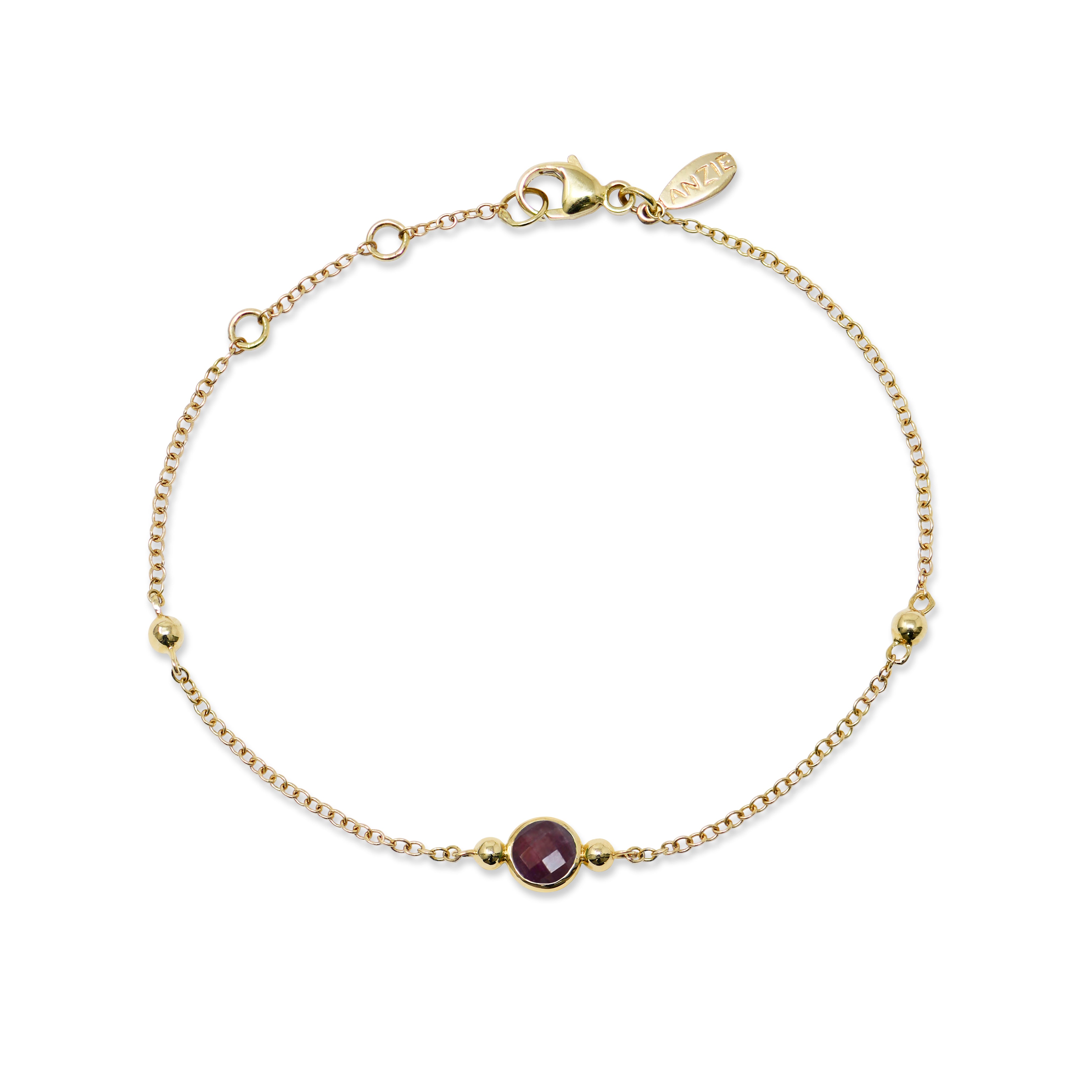Bonheur Birthstone Bracelet Gold