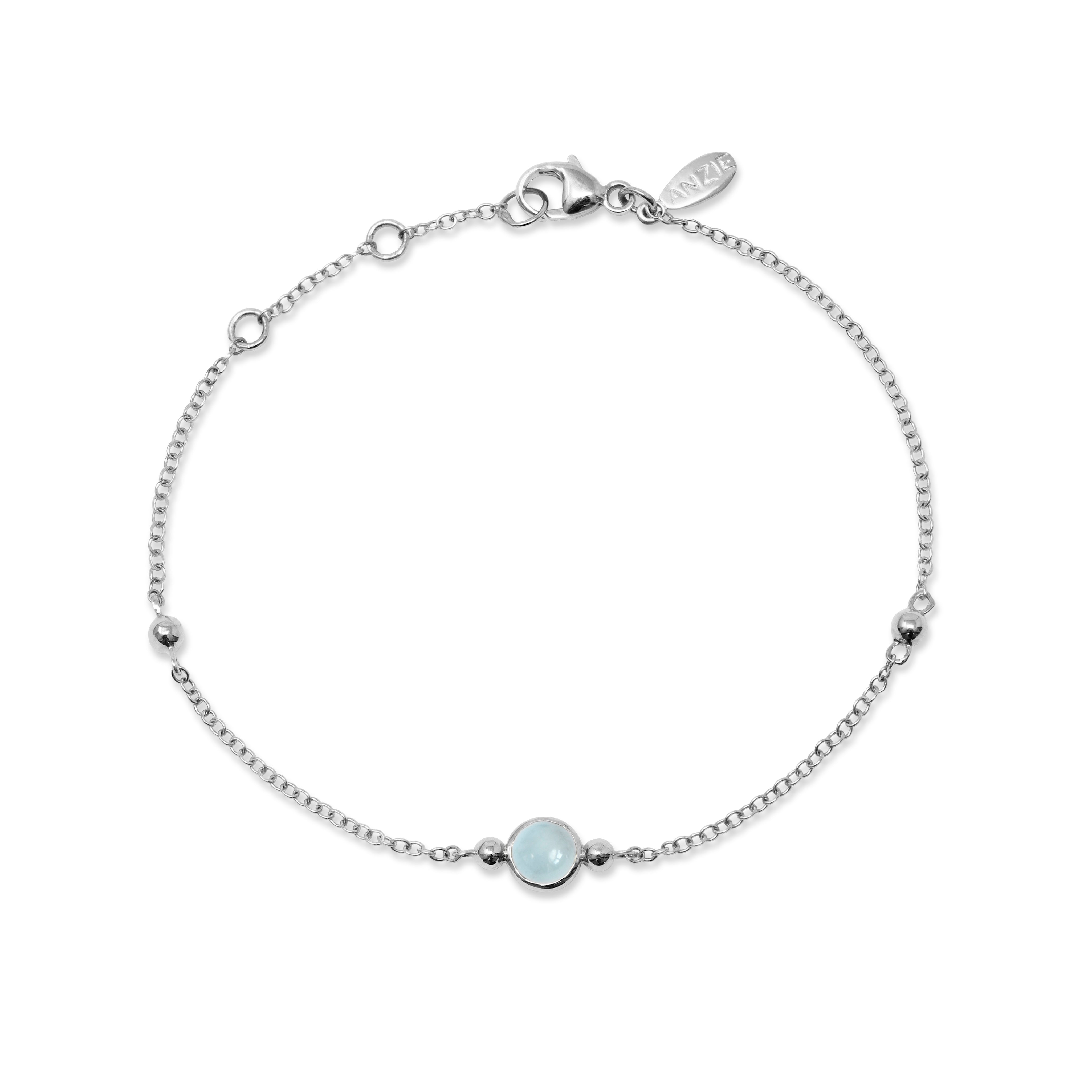 Bonheur Birthstone Bracelet Sterling Silver