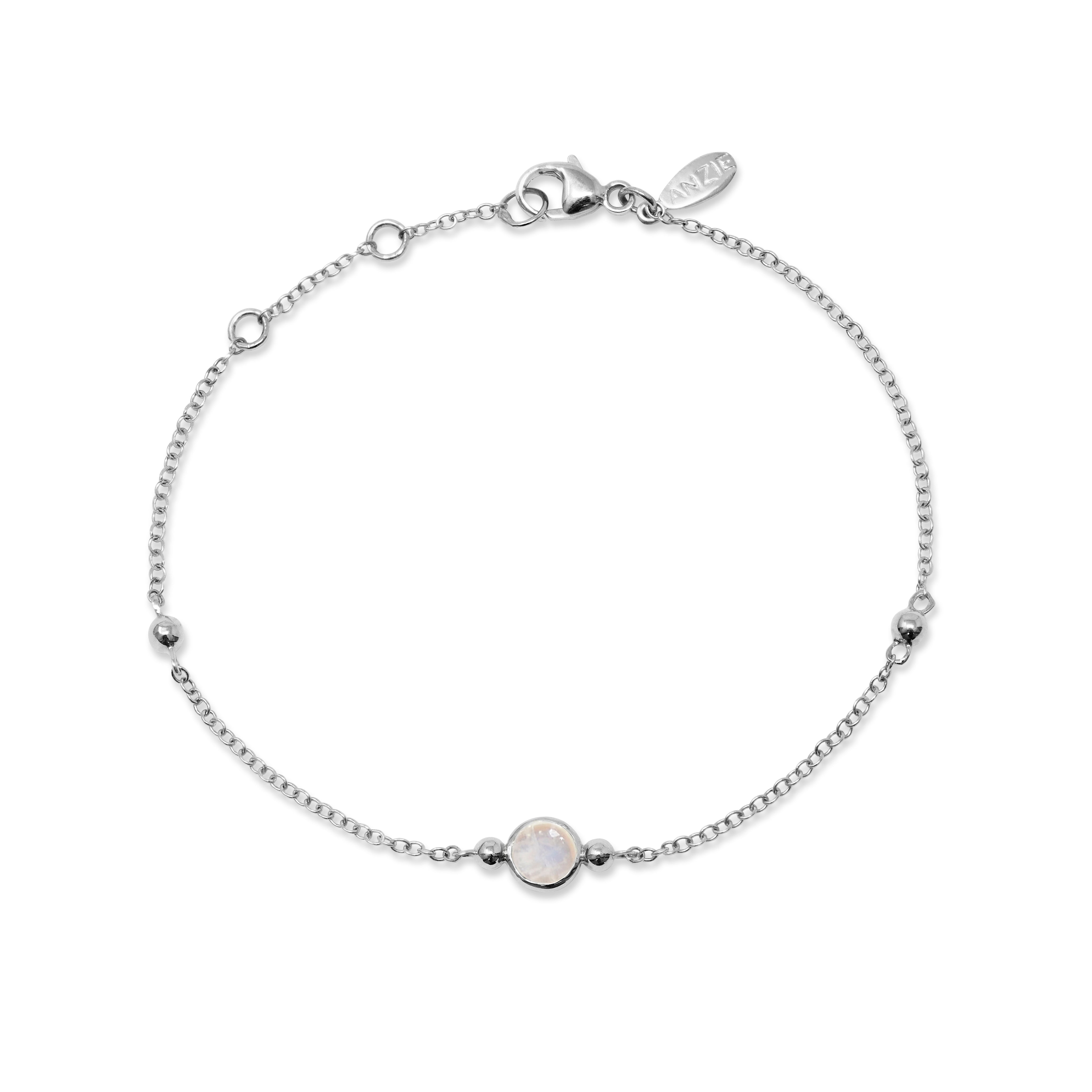 Bonheur Birthstone Bracelet Sterling Silver