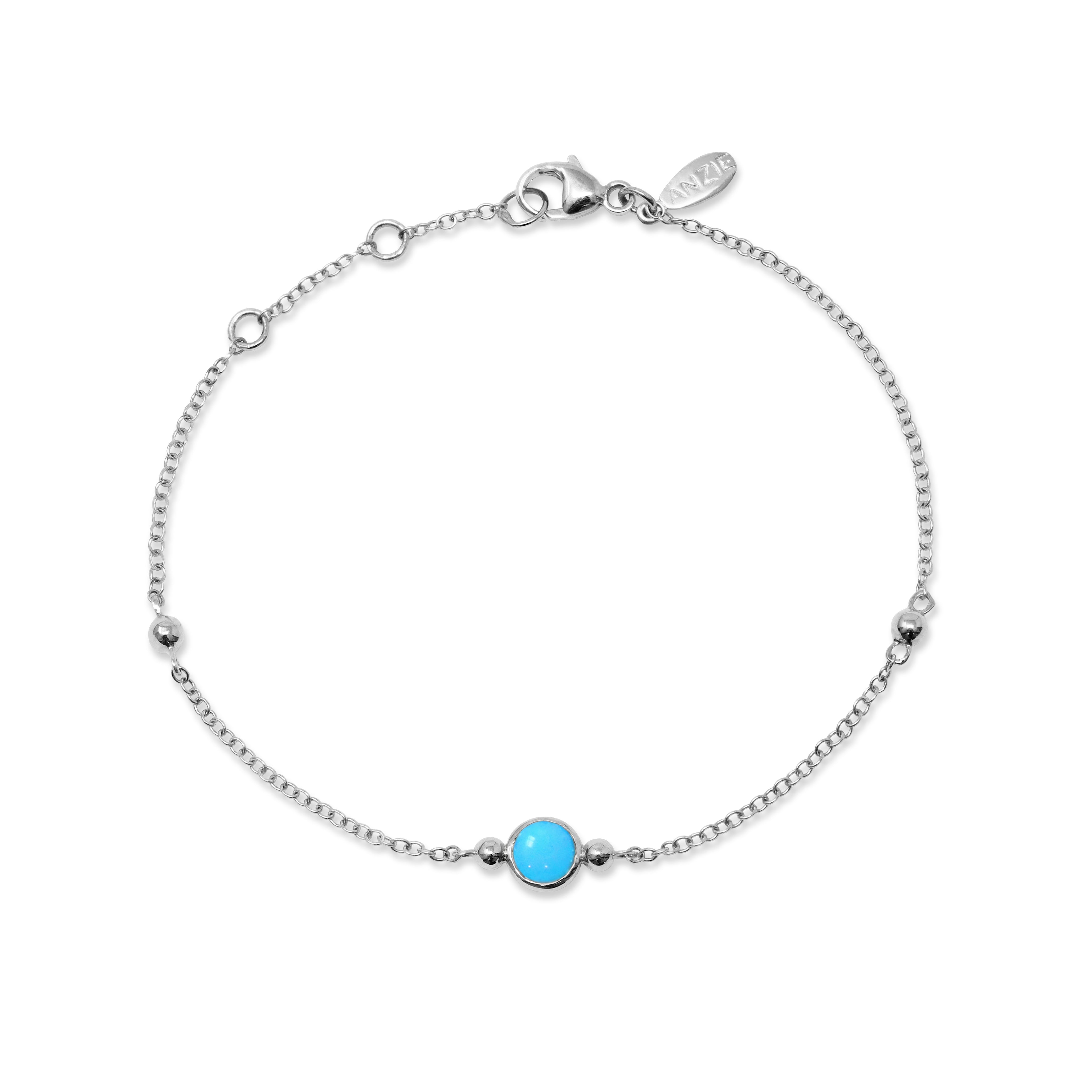 Bonheur Birthstone Bracelet Sterling Silver