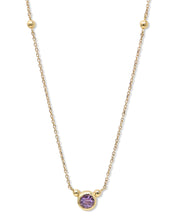 Bonheur Birthstone Necklace Gold