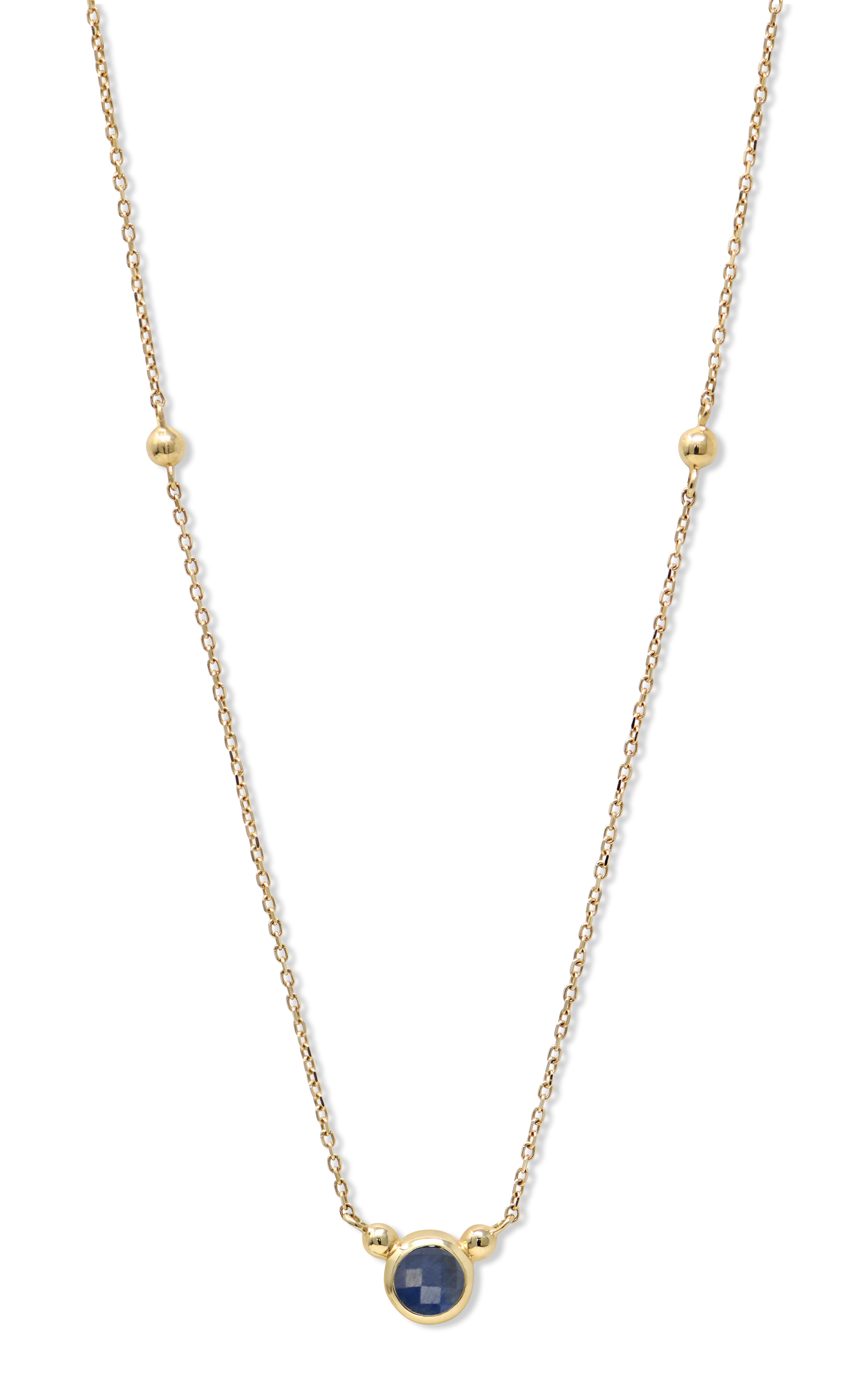 Bonheur Birthstone Necklace Gold