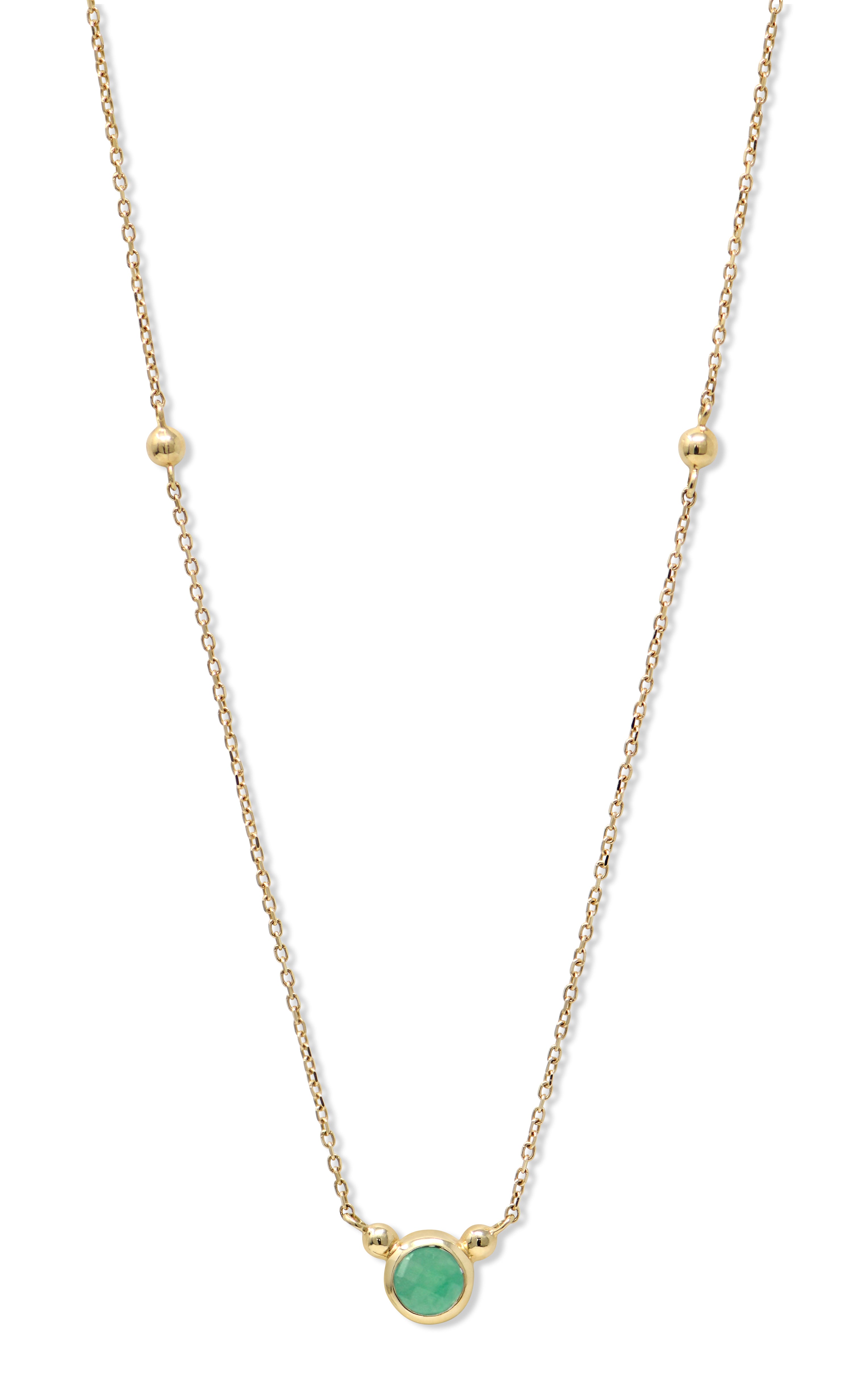 Bonheur Birthstone Necklace Gold