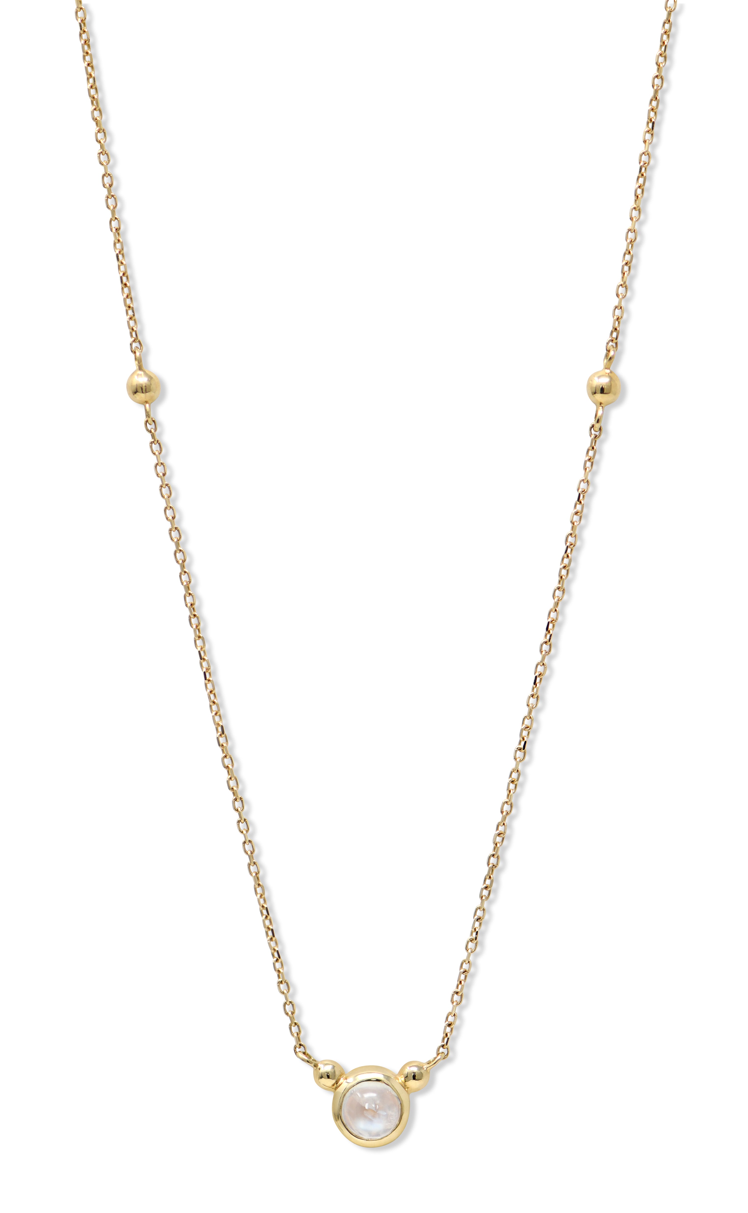 Bonheur Birthstone Necklace Gold