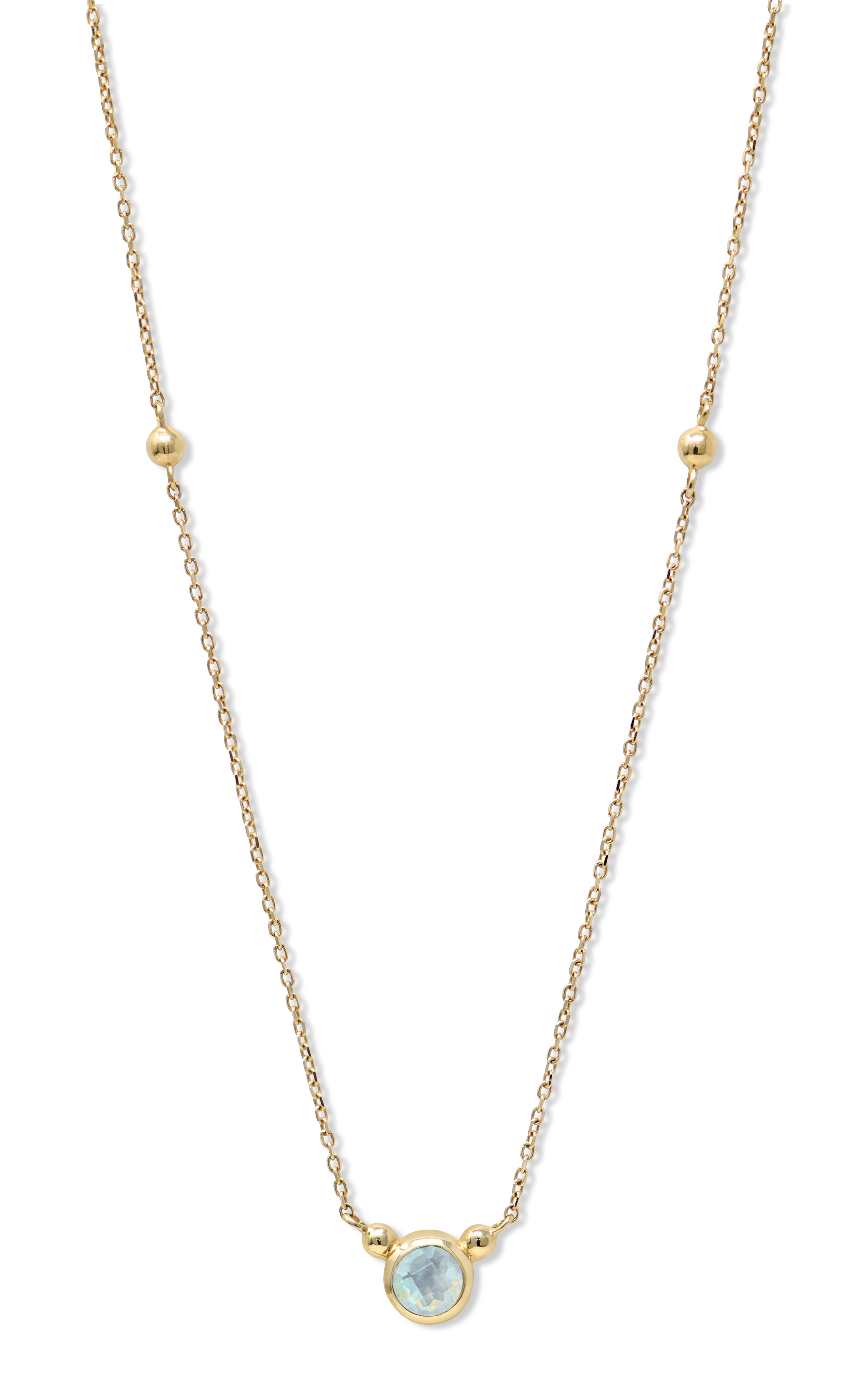 Bonheur Birthstone Necklace Gold
