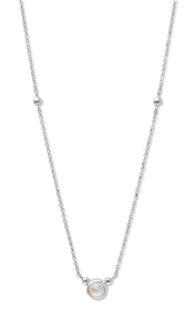 Bonheur Birthstone Necklace Sterling Silver