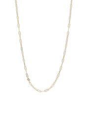 Classique Birthstone Paperclip Necklace