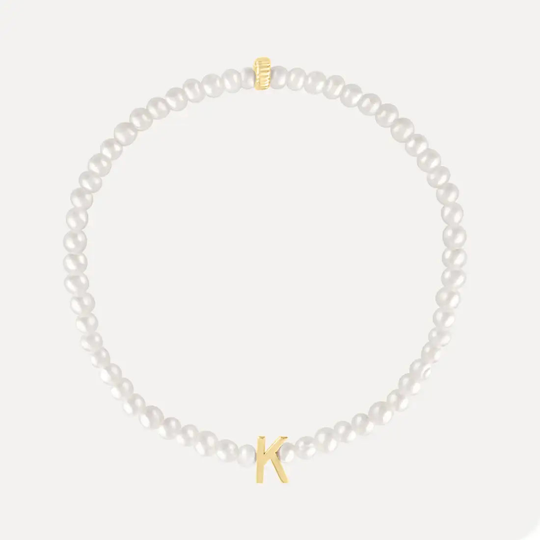 Pearl & Letter Bracelet
