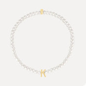 Pearl & Letter Bracelet
