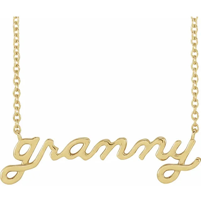 Granny Necklace Gold