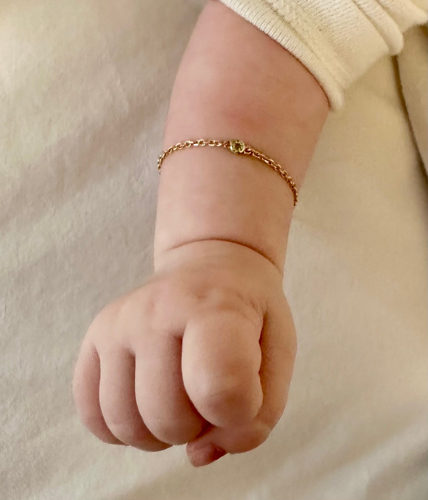 Birthstone Baby & Kids Bracelet Peridot