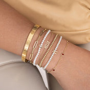 Pearl & Letter Bracelet