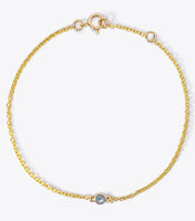 Birthstone Baby & Kids Bracelet Aquamarine