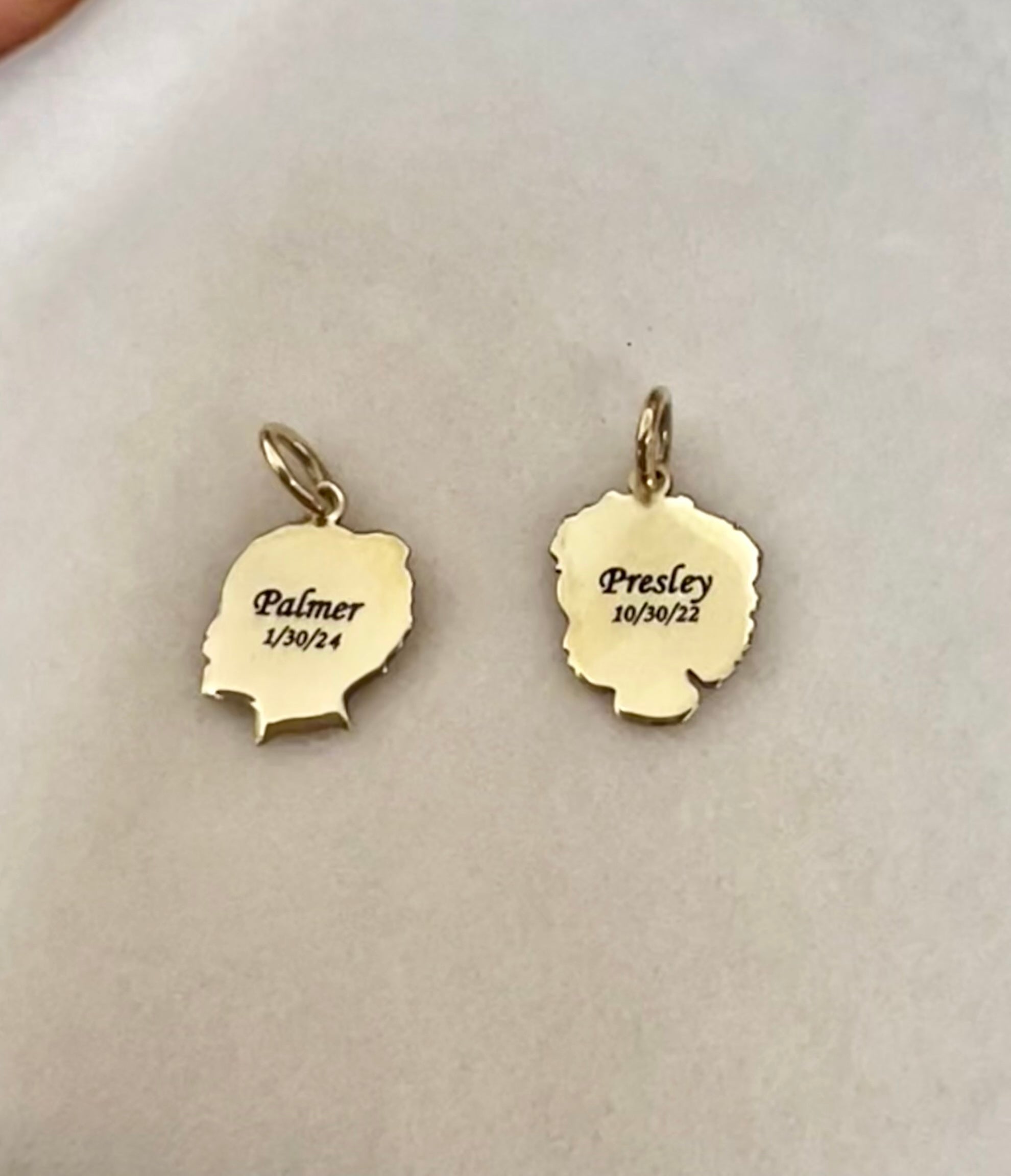Child Silhouette Charm Tiny