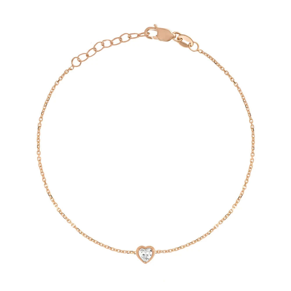 Birthstone Heart Bracelet