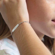 Thin Tag ID Figaro Bracelet