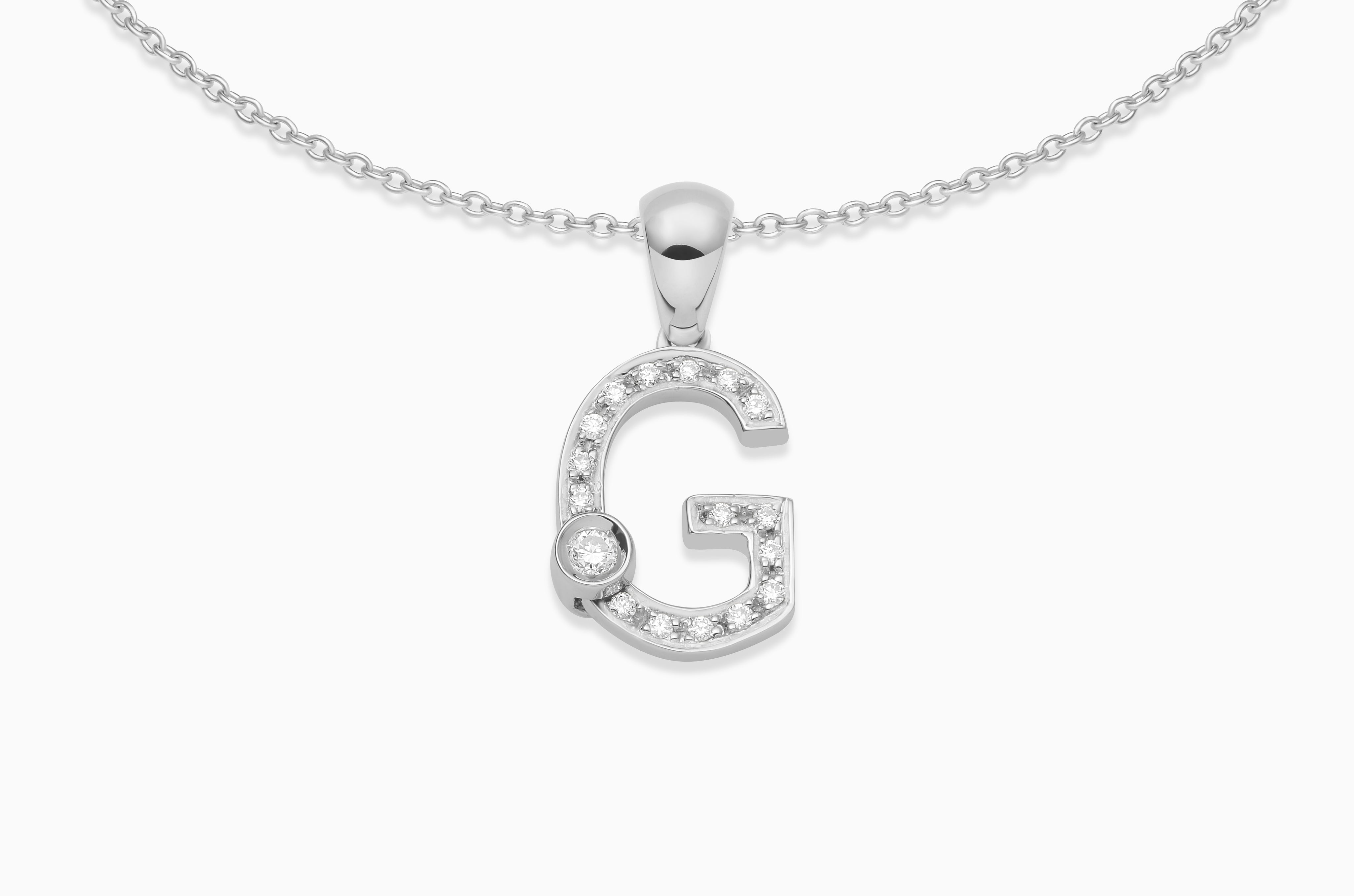 Joujou Diamond A-Z Necklace