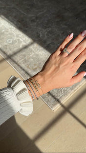 Diamond Bubble Name Bracelet