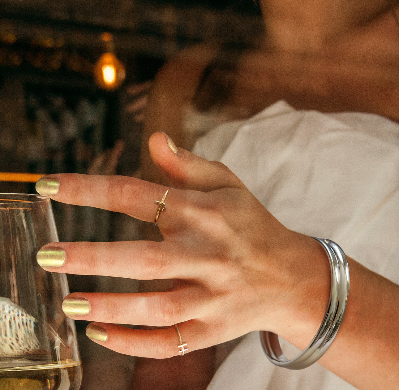 Sterling Silver Stackable Initial Ring