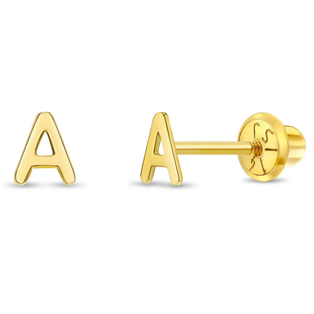 Mini Letter Earrings