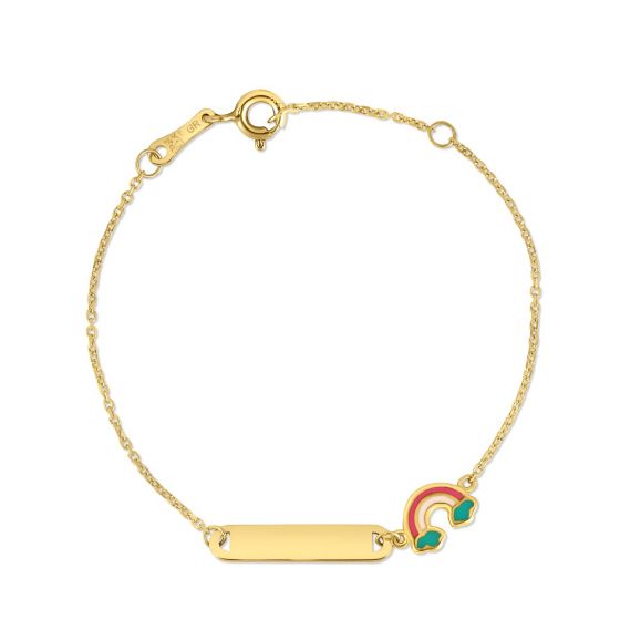 Kid's Rainbow Nameplate Bracelet
