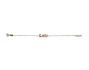 Diamond Bubble Name Bracelet