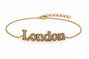 Diamond Bubble Name Bracelet