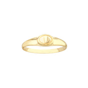 Engraveable Mini Oval Signet Ring