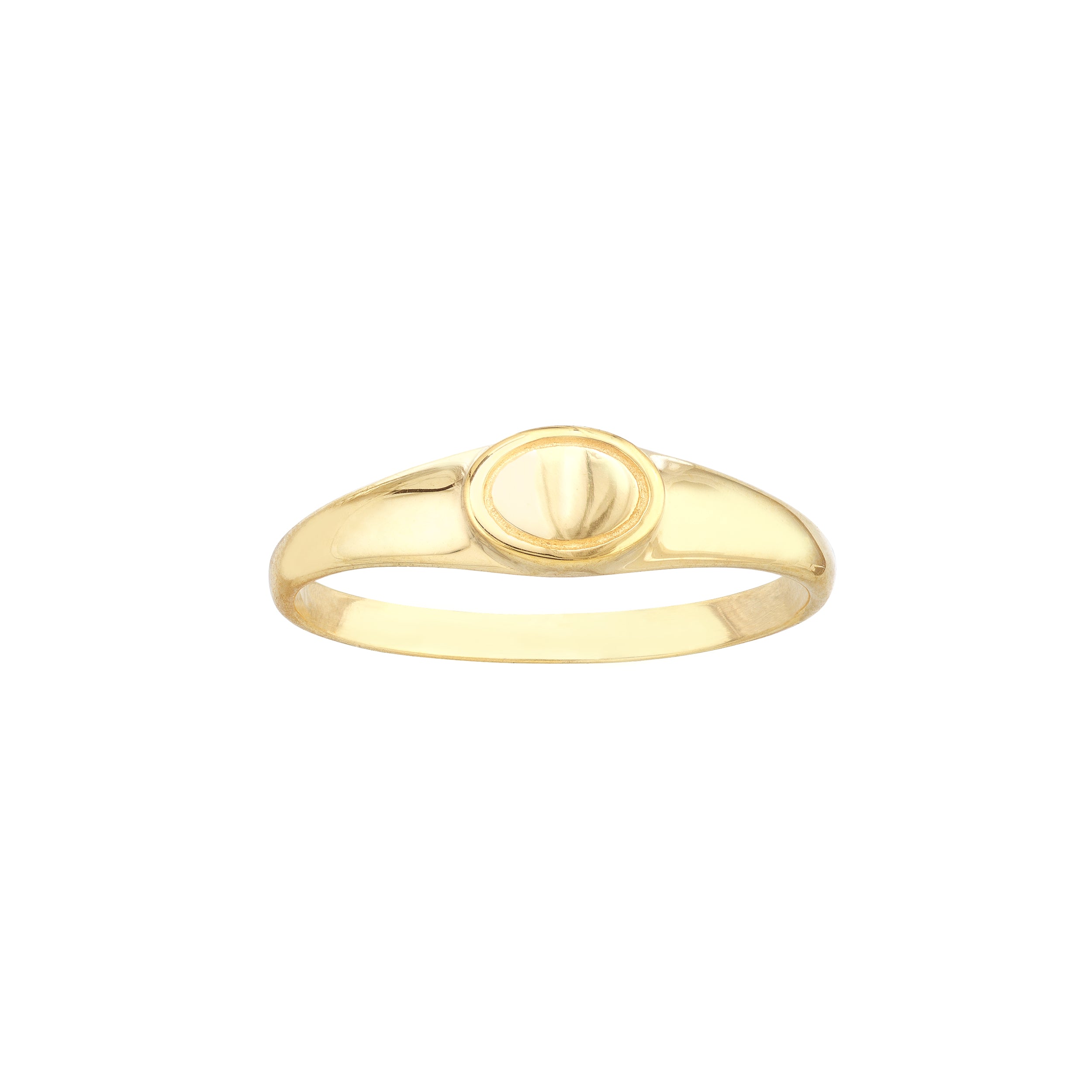 Engraveable Mini Oval Signet Ring