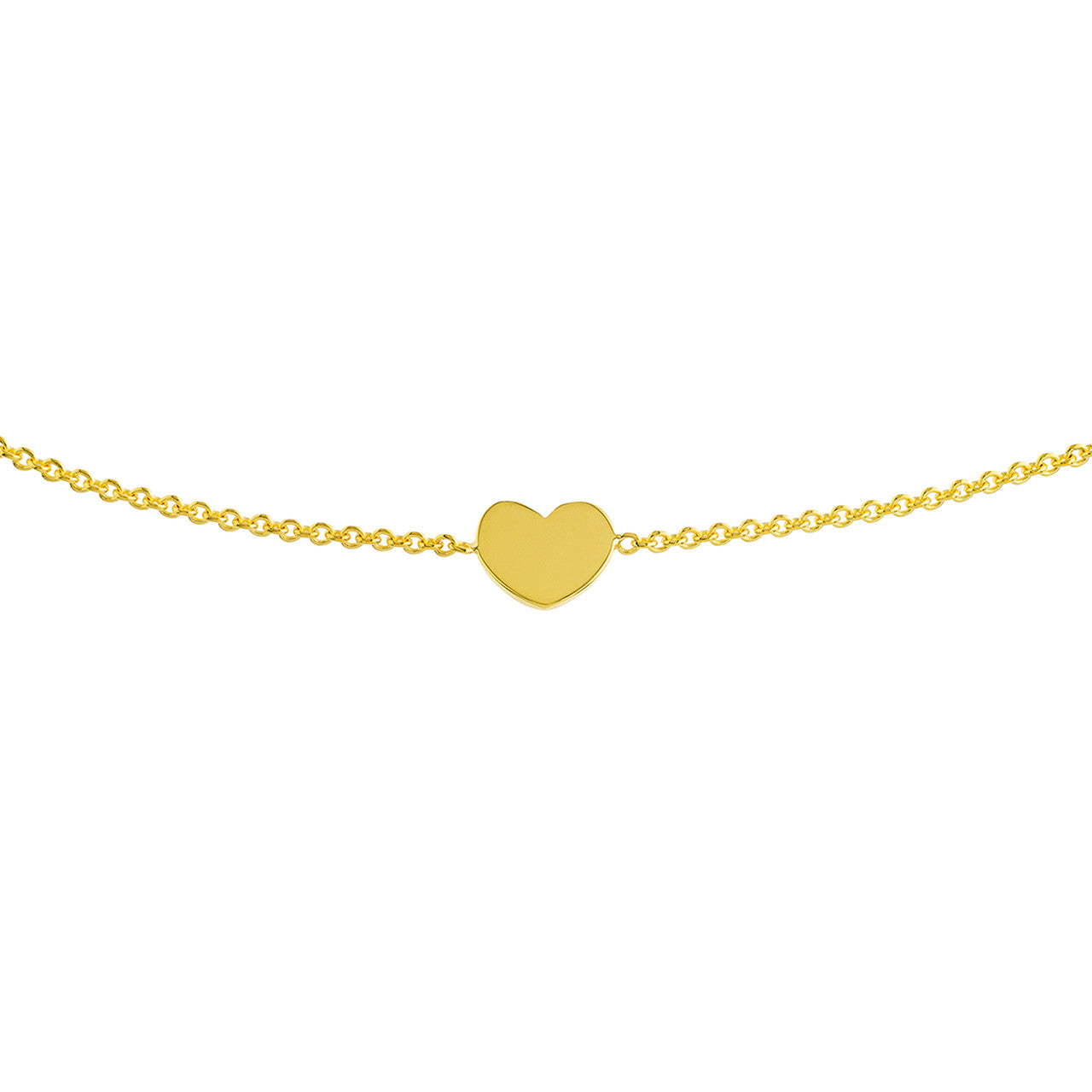 Engravable Mini Heart Bolo Bracelet