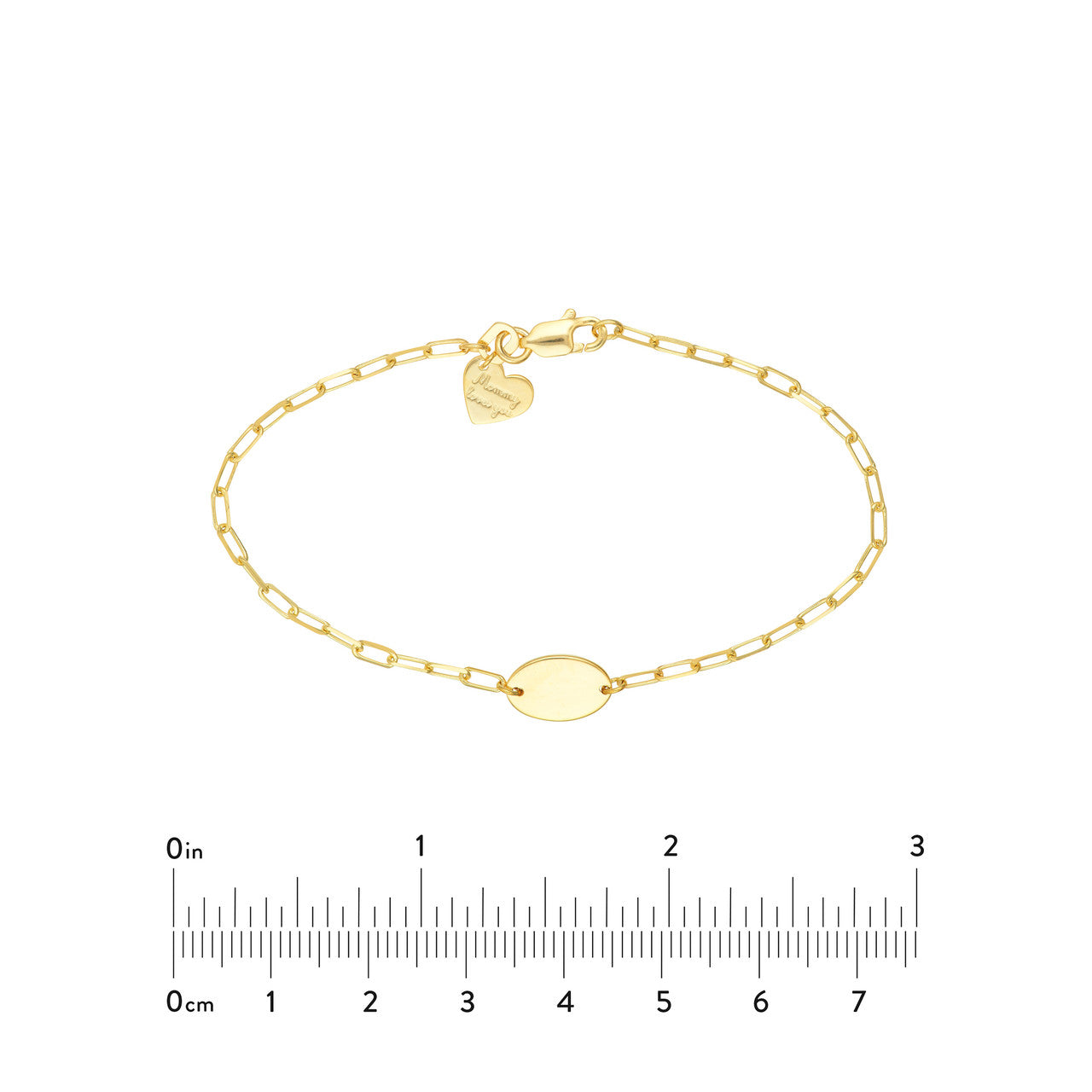 Kids Oval Nameplate Bracelet