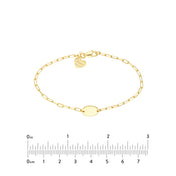 Kids Oval Nameplate Bracelet