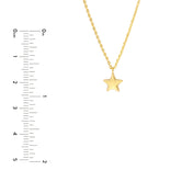 Kids Puff Star Necklace