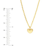Kids Mini Heart Puff Necklace