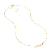 Block Letter Nameplate Necklace