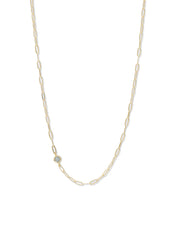 Classique Birthstone Paperclip Necklace