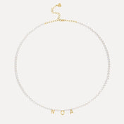 Pearl & Letter Necklace