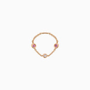 Birthstone & Diamond Bezel Ring