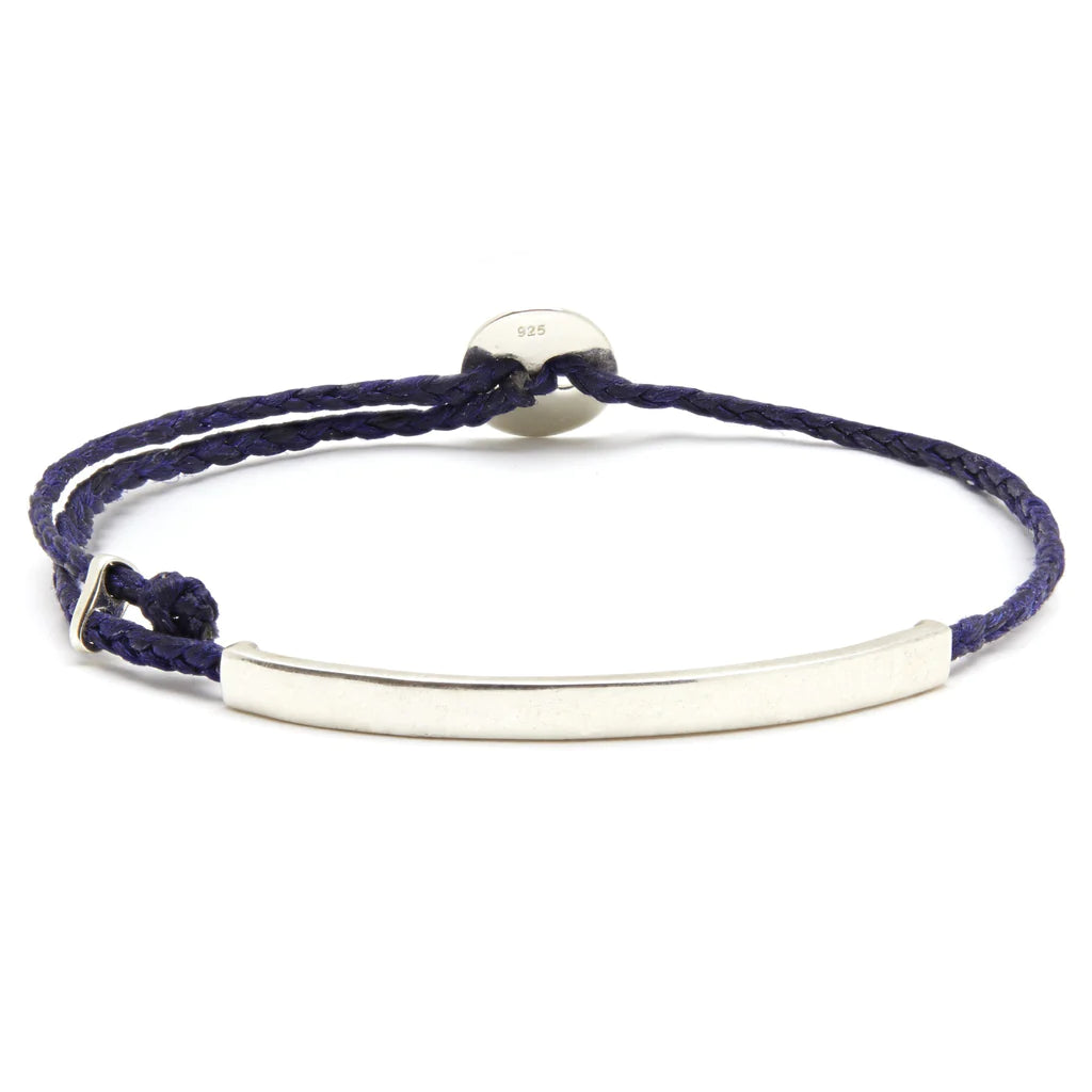 Men's Personalized ID Signature Bracelet Indigo