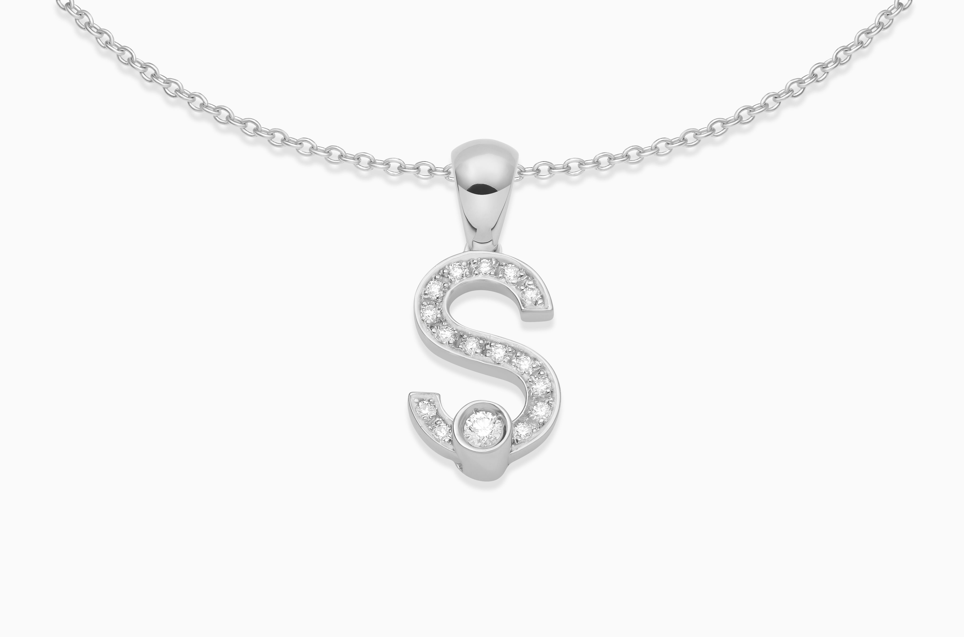Joujou Diamond A-Z Necklace