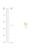 Children's Heart & Pearl Earrings