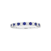 Sapphire & Diamond Stackable Ring