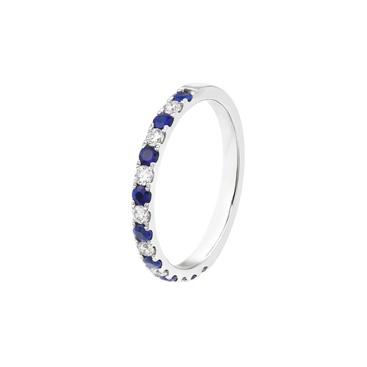 Sapphire & Diamond Stackable Ring