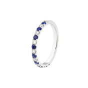 Sapphire & Diamond Stackable Ring