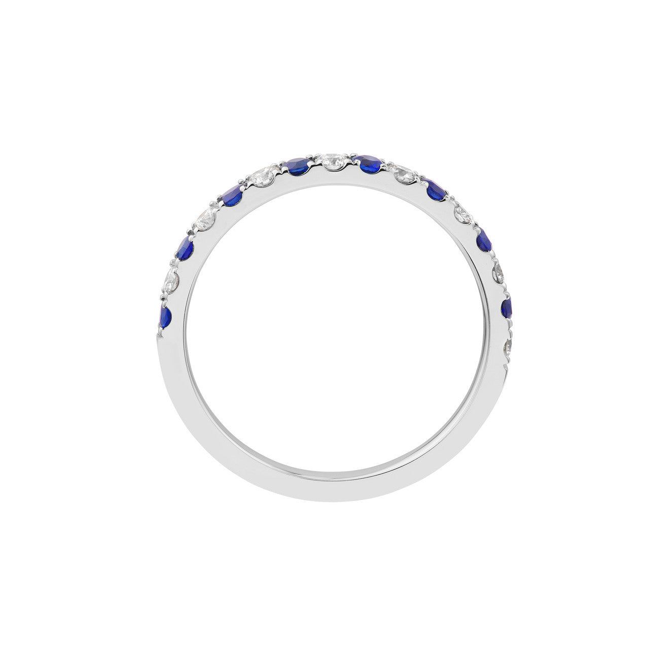 Sapphire & Diamond Stackable Ring