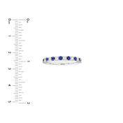 Sapphire & Diamond Stackable Ring