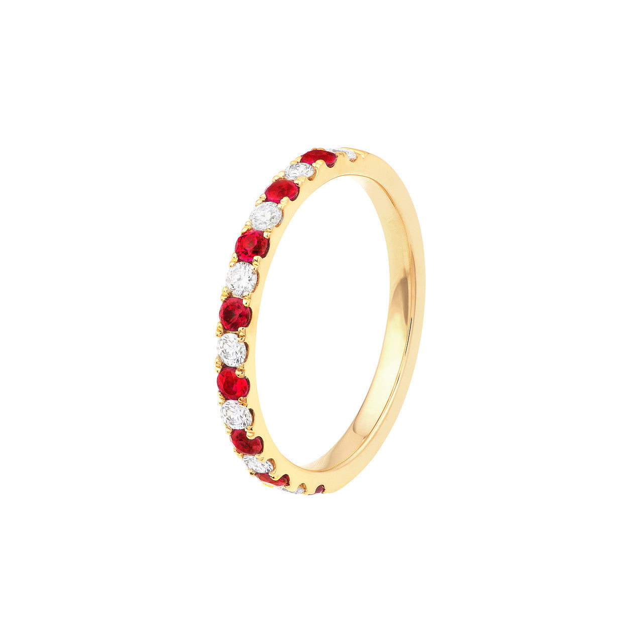 Ruby & Diamond Stackable Ring