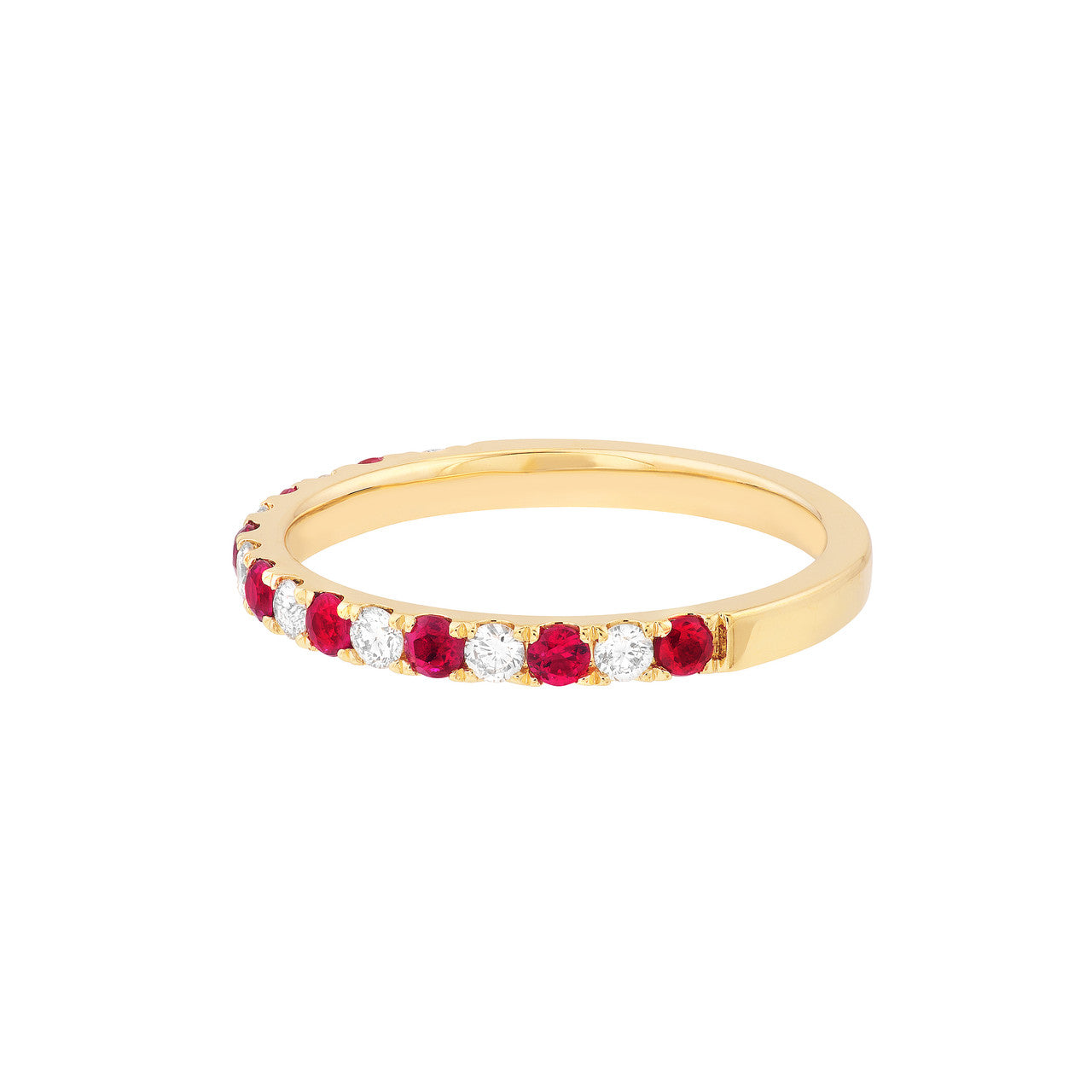 Ruby & Diamond Stackable Ring