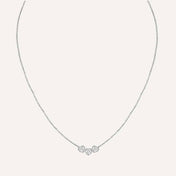 Birthstone Hearts Trio Necklace
